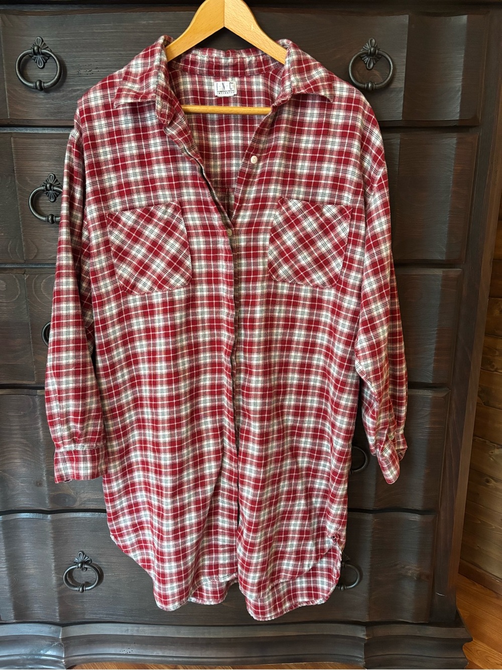 International Concepts Intimates, Women’s Plaid Night Gown / Night Dress, Size L